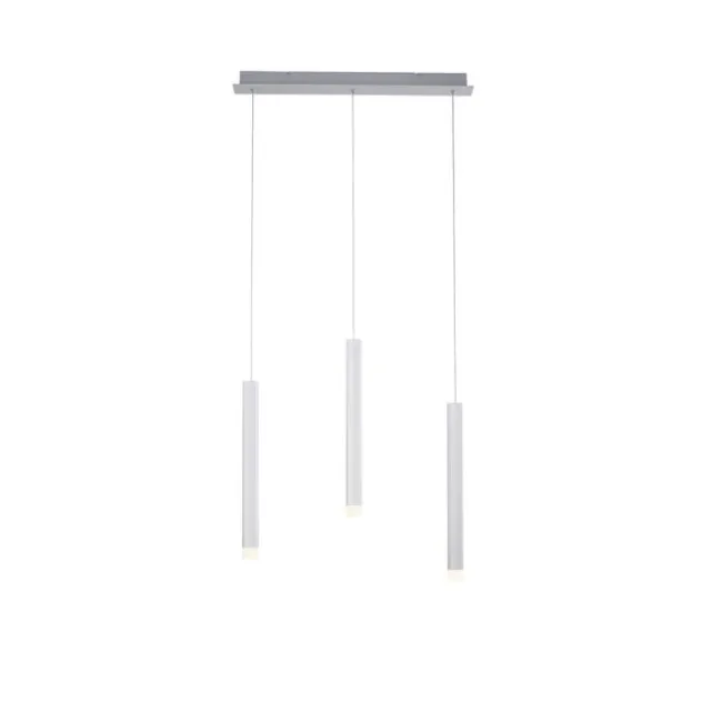 LED-Pendelleuchte Alu silber warmweiß, IP20, Innenleuchte