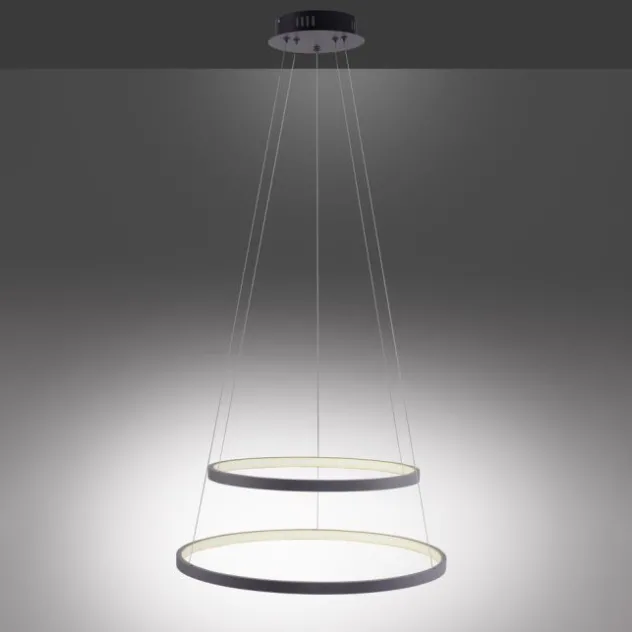 LED-Pendelleuchte anthrazit stufenlos dimmbar Memoryfunktion
