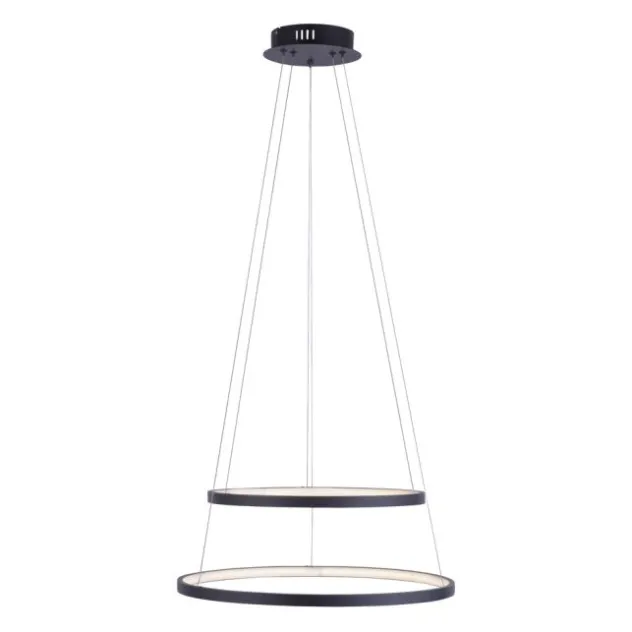LED-Pendelleuchte anthrazit stufenlos dimmbar Memoryfunktion