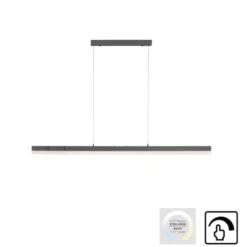 LED-Pendelleuchte, anthrazit, dimmbar, Innenleuchte, IP20,CCT