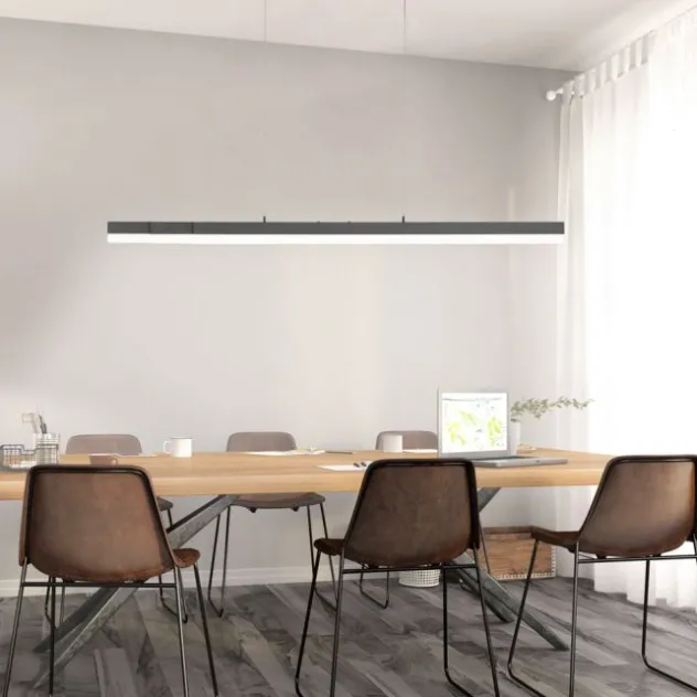 LED-Pendelleuchte, anthrazit, dimmbar, Innenleuchte, IP20,CCT