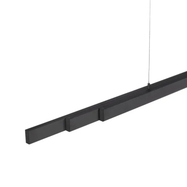 LED Pendelleuchte, anthrazit, höhenverstellbar, ausziehbar