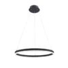 LED Pendelleuchte, anthrazit, runde Form, dimmbar, Memory Funktion, modern