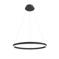 LED Pendelleuchte, anthrazit, runde Form, dimmbar, Memory Funktion, modern