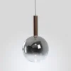 LED Pendelleuchte BOWL, braun, 1-flammig,dimmbar, höhenverstellbar