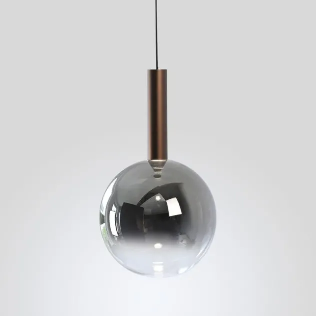 LED Pendelleuchte BOWL, braun, 1-flammig,dimmbar, höhenverstellbar