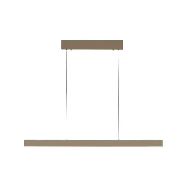 LED Pendelleuchte bronce ADRIANA SQUARE, Dimmer, ausziehbar, kalt- bis warmweiß