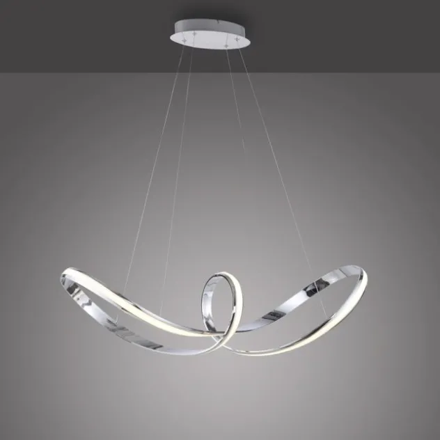 LED Pendelleuchte chrom dimmbar per Simplydim Memoryfunktion