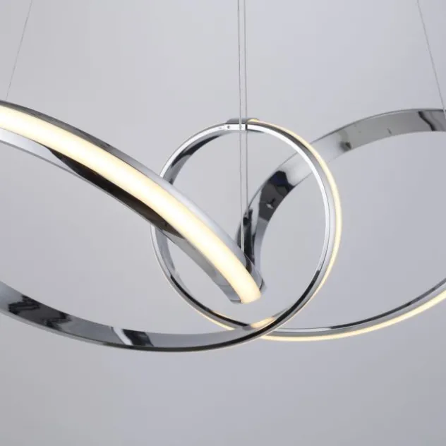 LED Pendelleuchte chrom dimmbar per Simplydim Memoryfunktion
