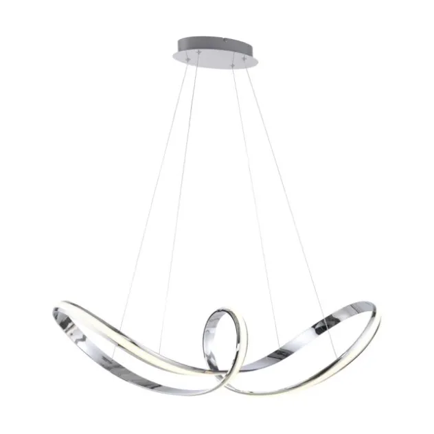 LED Pendelleuchte chrom dimmbar per Simplydim Memoryfunktion