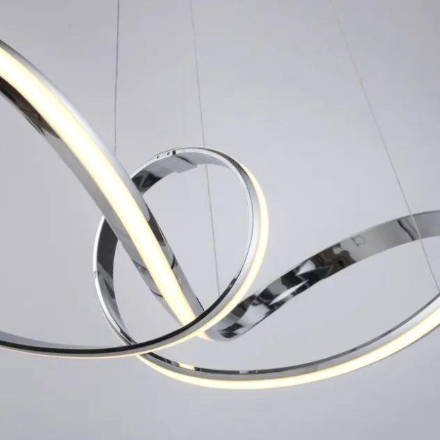 LED Pendelleuchte chrom dimmbar per Simplydim Memoryfunktion