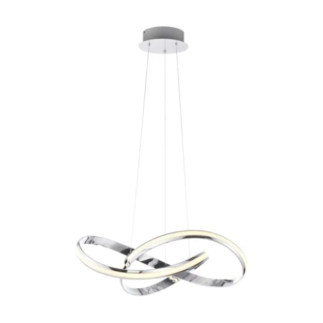 LED Pendelleuchte chrom dimmbar Memoryfunktion modern