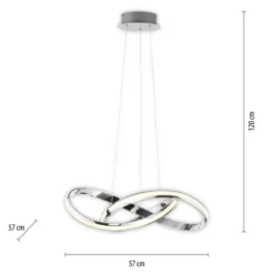 LED Pendelleuchte chrom dimmbar Memoryfunktion modern