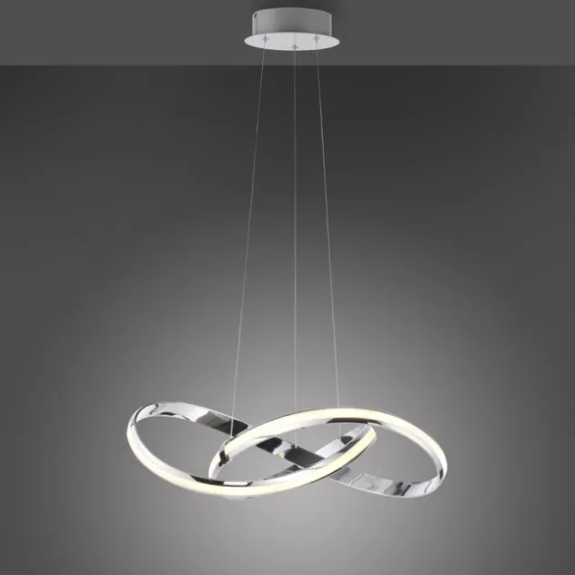 LED Pendelleuchte chrom dimmbar Memoryfunktion modern