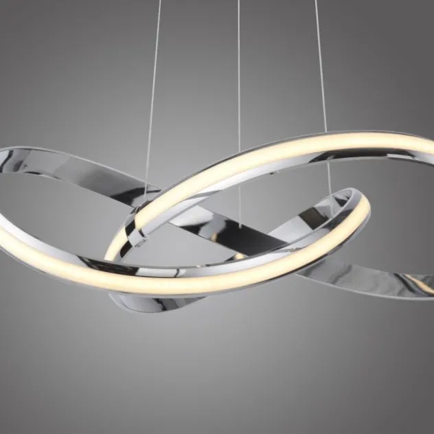 LED Pendelleuchte chrom dimmbar Memoryfunktion modern
