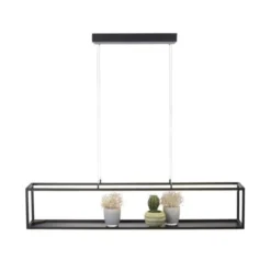 LED Pendelleuchte Conni, schwarz, 4-flammig, dimmer, Innenleuchte