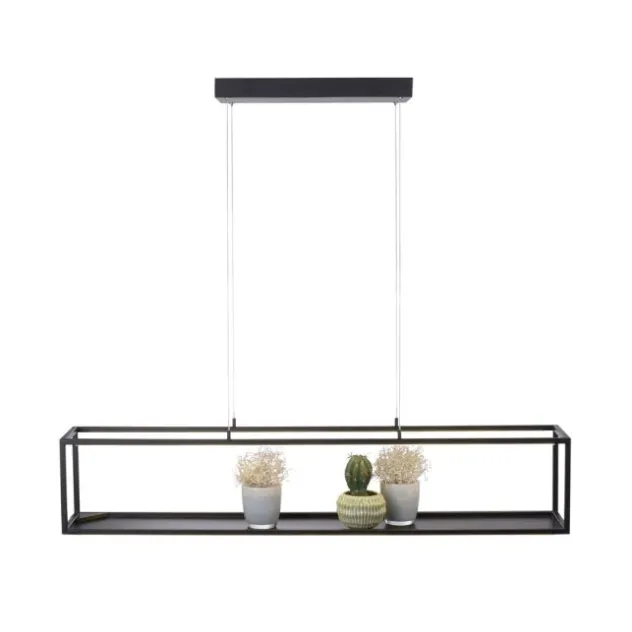 LED Pendelleuchte Conni, schwarz, 4-flammig, dimmer, Innenleuchte