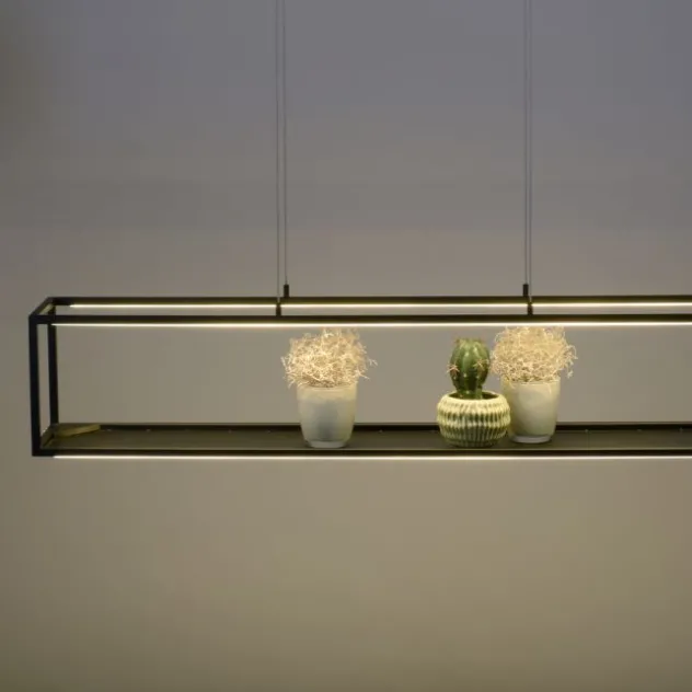 LED Pendelleuchte Conni, schwarz, 4-flammig, dimmer, Innenleuchte