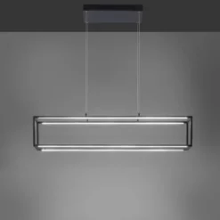 LED Pendelleuchte Conni, schwarz, 4-flammig, dimmer, Innenleuchte