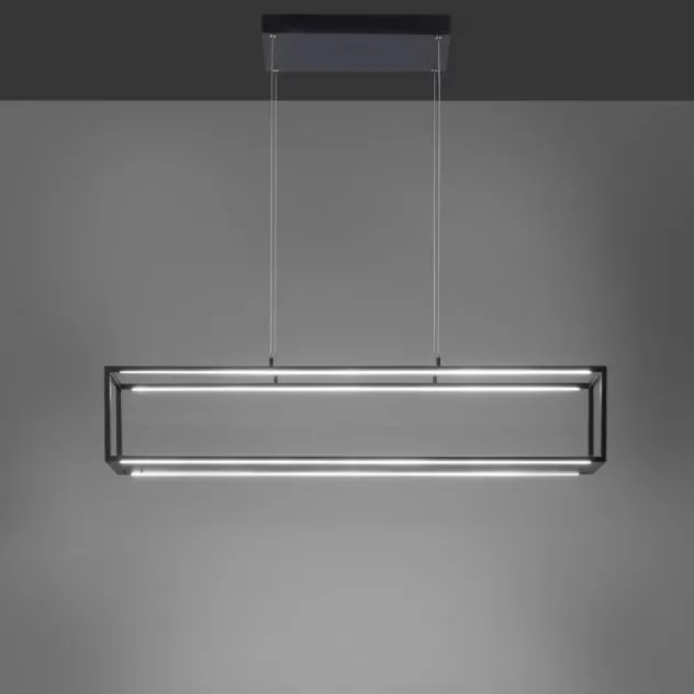 LED Pendelleuchte Conni, schwarz, 4-flammig, dimmer, Innenleuchte
