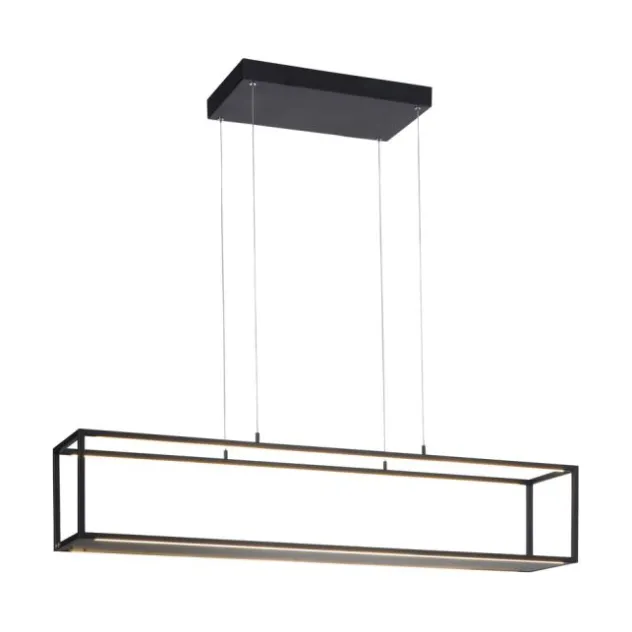 LED Pendelleuchte Conni, schwarz, 4-flammig, dimmer, Innenleuchte