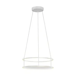 LED Pendelleuchte CONNI weiss, rund, Touchdimmer, höhenverstellbar