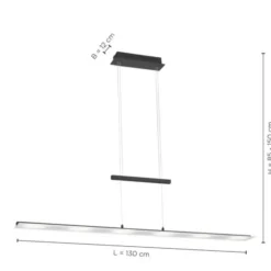 LED Pendelleuchte dimmbar, CCT Farbtemperatursteuerung über Sensordimmer