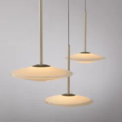 LED Pendelleuchte ELIPSA, bronce, Tronicdimmer, Comfort-Lift