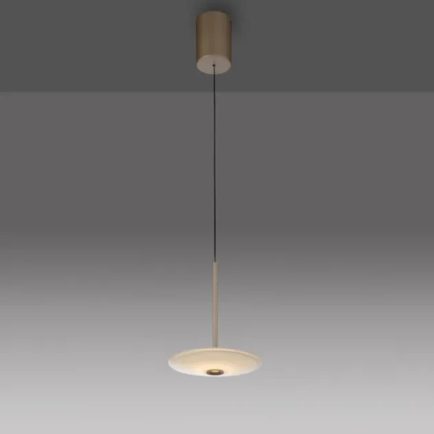 LED Pendelleuchte ELIPSA, bronce, Tronicdimmer Comfort-Lift