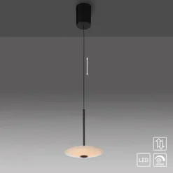 LED Pendelleuchte ELIPSA, schwarz, Comfort-Lift, dimmbar