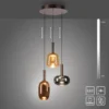 LED Pendelleuchte 3 flammig höhenverstellbar per Lift dimmbar Memoryfunktion