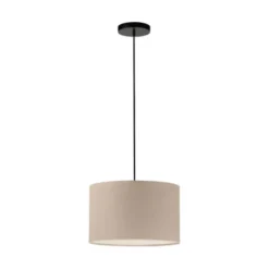 LED Pendelleuchte GREEN beige Cord Lampenschirm Esszimmer Küche