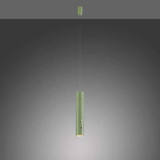 LED Pendelleuchte grün höhenverstellbar magnetischer Kopf Akku
