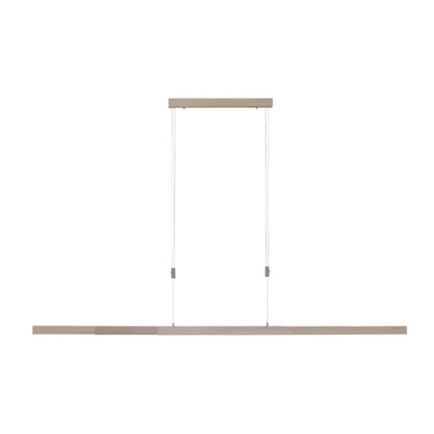 LED Pendelleuchte, Holzdekor-Optik, Lichtfarbensteuerung (CCT), ausziehbar