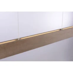 LED-Pendelleuchte, holz, dimmbar, CCT, Fernbedienung, IP20