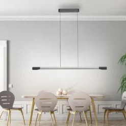 LED Pendelleuchte HOOP aluminium anthrazit höhenverstellbar dimmbar