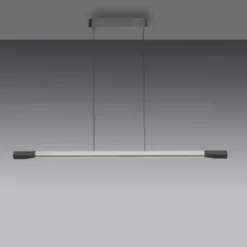 LED Pendelleuchte HOOP aluminium anthrazit höhenverstellbar dimmbar