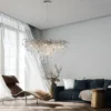 LED Pendelleuchte ICICLE Pendellampe silberfarbig ICICLE Lichtspiel