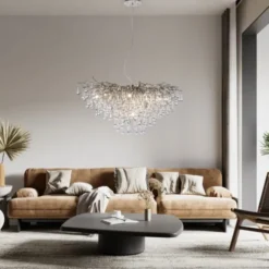 LED Pendelleuchte ICICLE Pendellampe silberfarbig ICICLE Lichtspiel