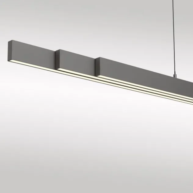 LED Pendelleuchte mit Comfort Lift, anthrazit, höhenverstellbar, ausziehbar