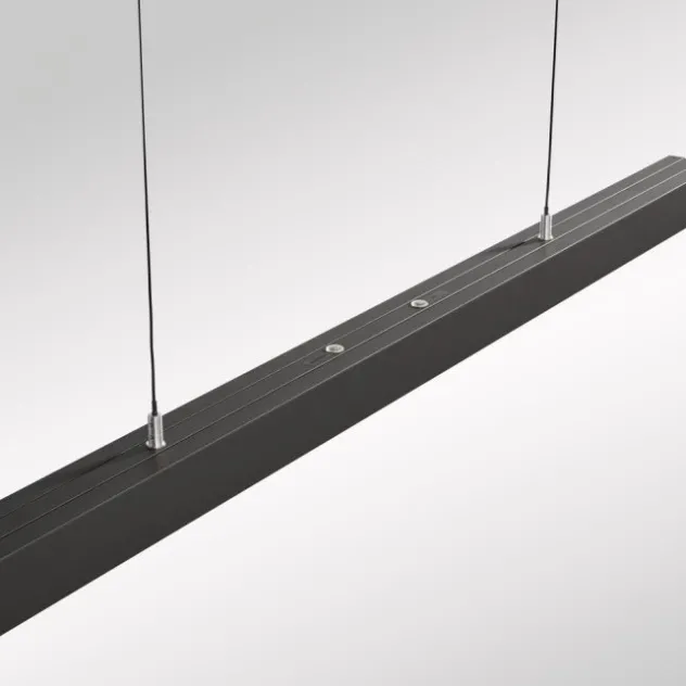 LED Pendelleuchte mit Comfort Lift, anthrazit, höhenverstellbar, ausziehbar