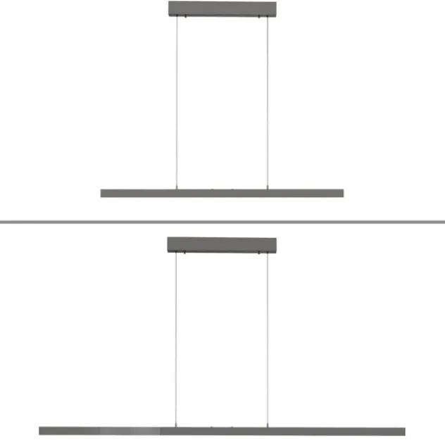 LED Pendelleuchte mit Comfort Lift, anthrazit, höhenverstellbar, ausziehbar