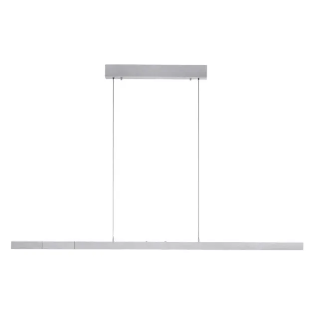 LED Pendelleuchte mit Comfort Lift, aluminium, höhenverstellbar, ausziehbar