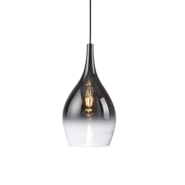 LED Pendelleuchte mit Farbverlauf anthrazit nach weiß 3 flammig Esszimmmer