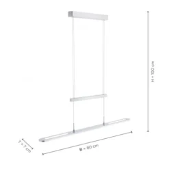 LED-Pendelleuchte, modern, höhenverstellbar, Sensordimmer, CCT