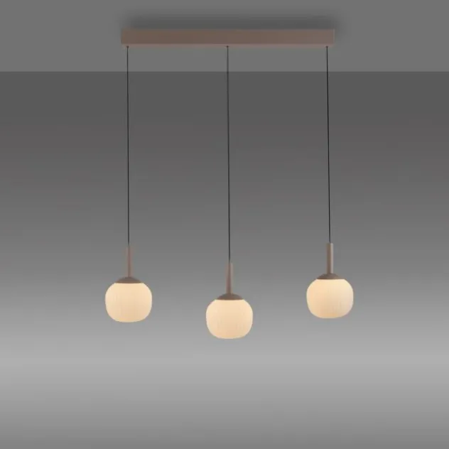 LED Pendelleuchte NAMI, sandfarben, länglich, dimmbar, Comfort-Lift, Memoryfunktion