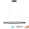 LED Pendelleuchte oval 56x56 anthrazit dimmbar Memoryfunktion