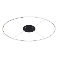 LED Pendelleuchte oval 56x56 anthrazit dimmbar Memoryfunktion