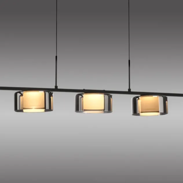LED Pendelleuchte RIKA schwarz dimmbar höhenverstellbar Memoryfunktion