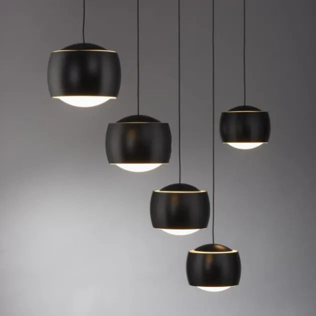 LED Pendelleuchte schwarz 5 flammig höhenverstellbar Esszimmer